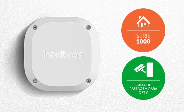 Caixa de passagem para CFTV Intelbras VBOX 1100 E